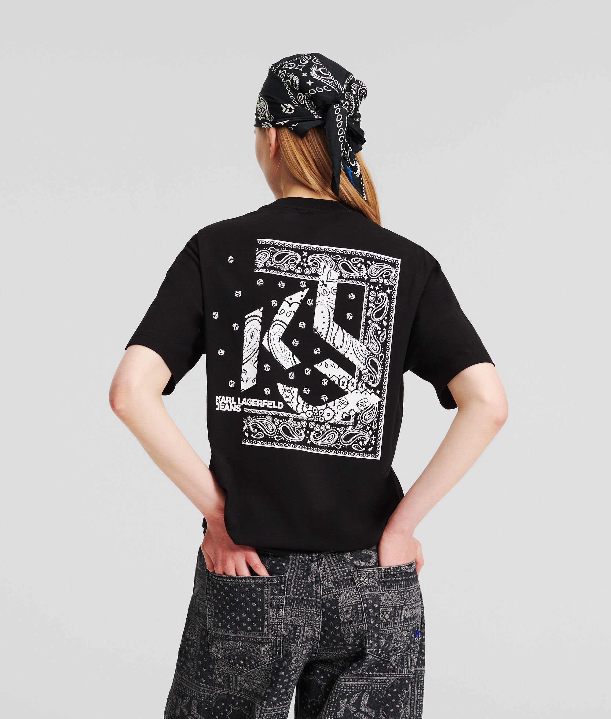 (image for) Unique Selling Point KLJ BANDANA-PRINT T-SHIRT